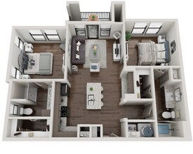 Two-Bedroom (B1) 10103 floor plan